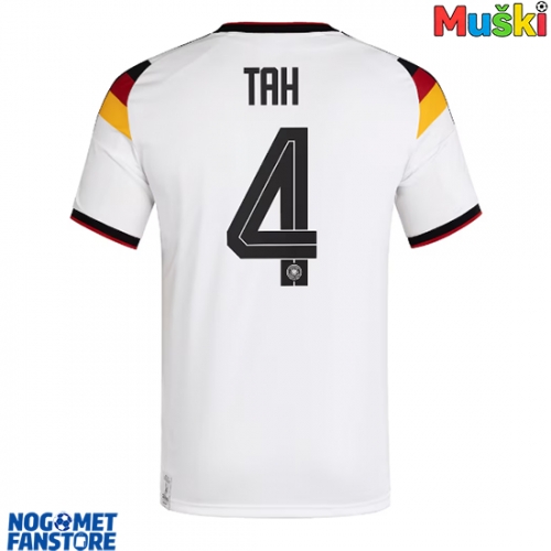 Njemačka Jonathan Tah #4 Domaci Dres SP 2026 Kratak Rukav